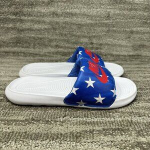 Nike Victori One Print Women's Sandals Slippers Slides Red White CN9676-400 USA